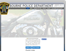 Tablet Screenshot of bournepolice.com